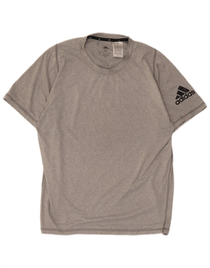 Adidas Hombre Aeroready Graphic Camiseta Top Poliéster Gris Medio