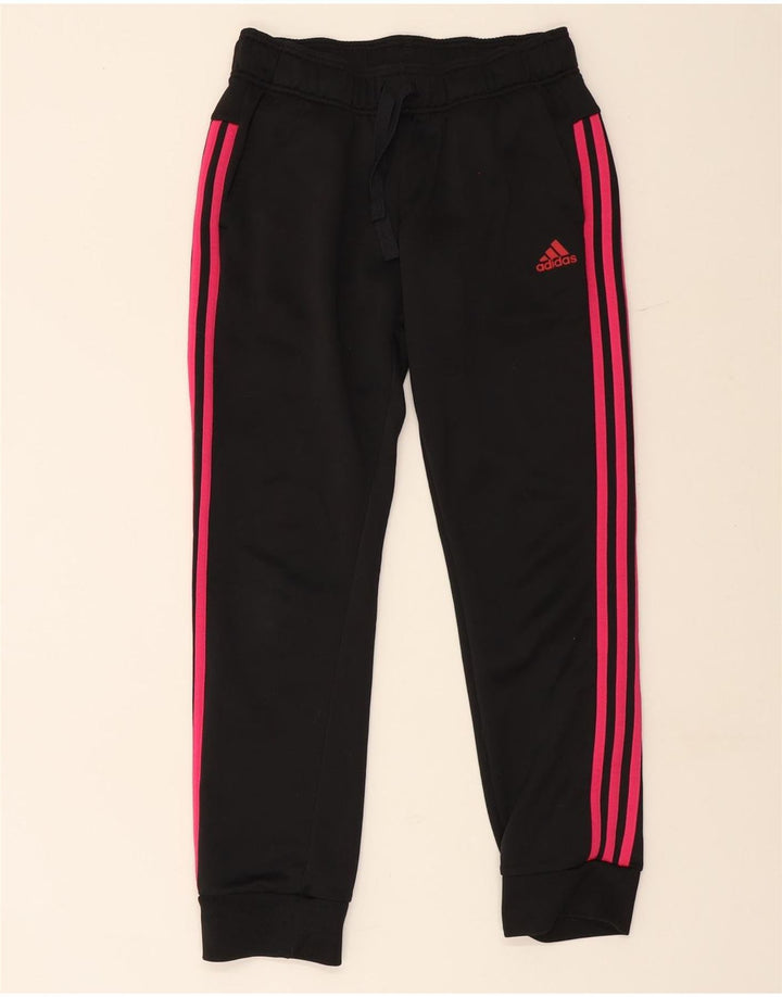 Adidas Pantalones de chándal para mujer Joggers UK 12 Medium Negro Poliéster