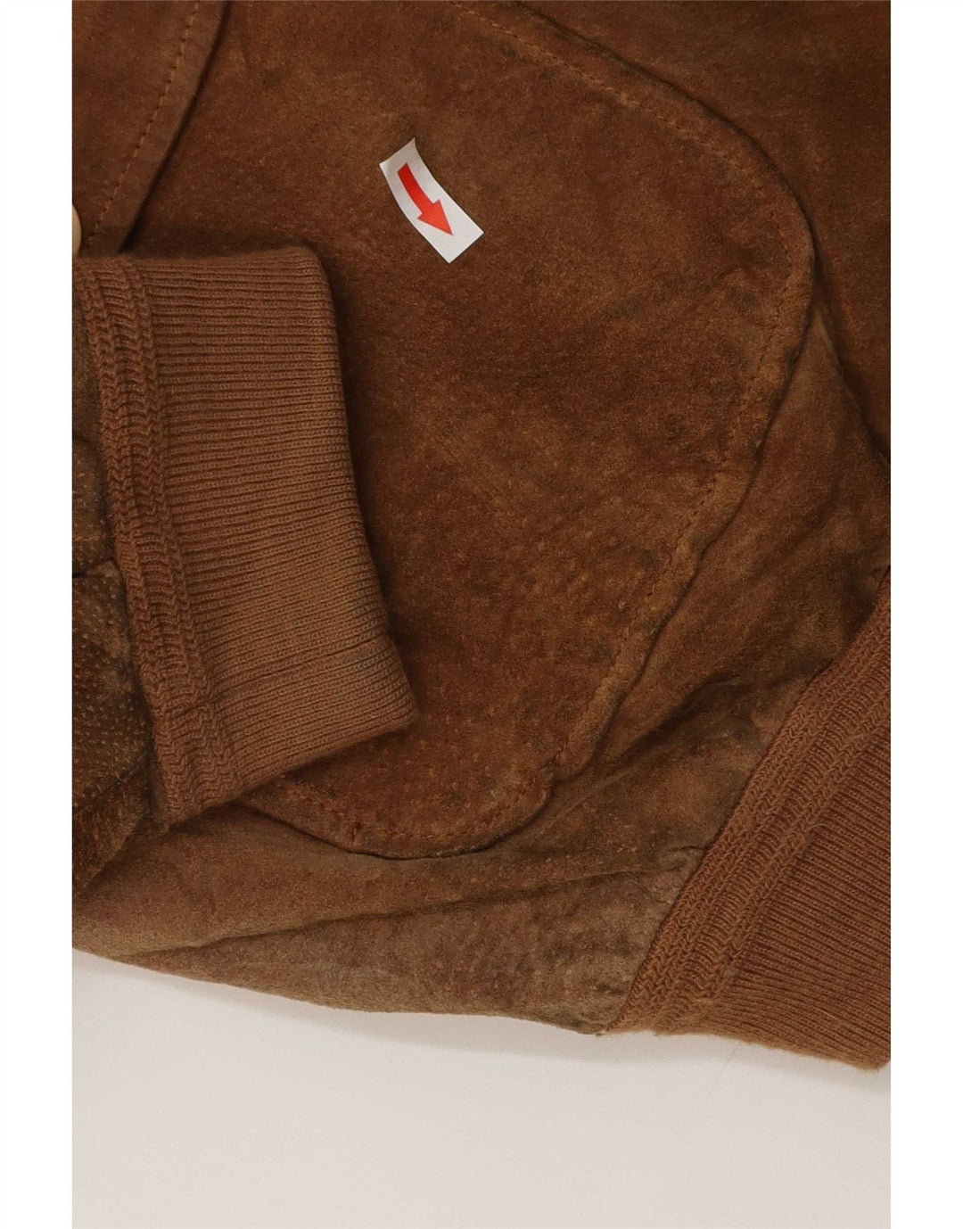 Essebi Chaqueta bomber de ante para hombre IT 54 2XL Cuero marrón