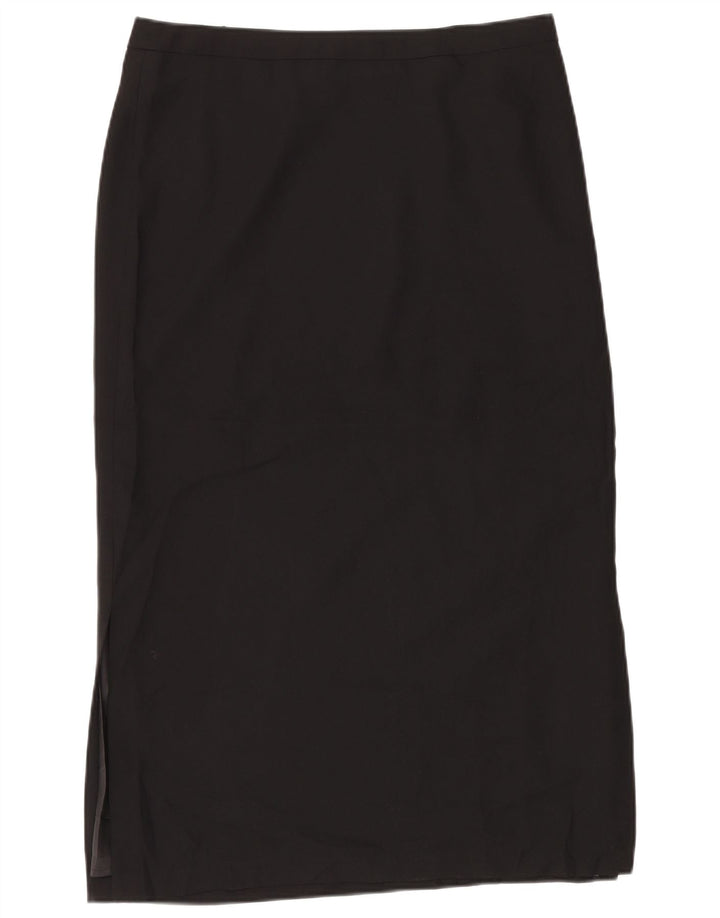 Marks & Spencer Falda larga para mujer UK 40 Grande W34 Poliéster negro