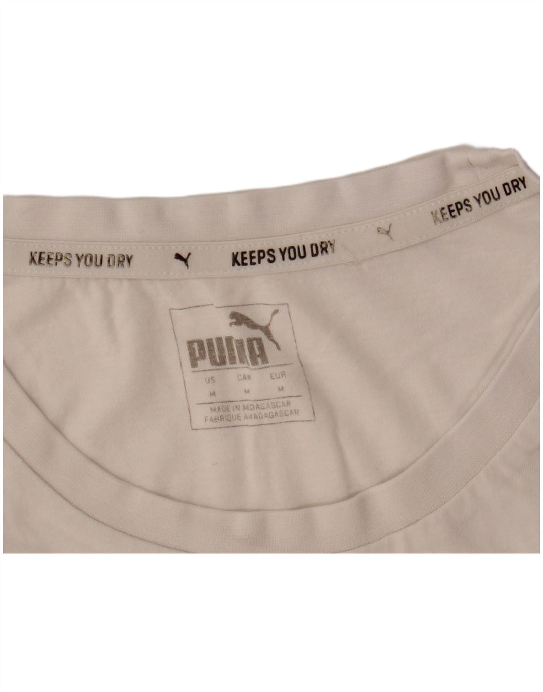 Puma Hombre Camiseta Gráfica Top Medium Blanco
