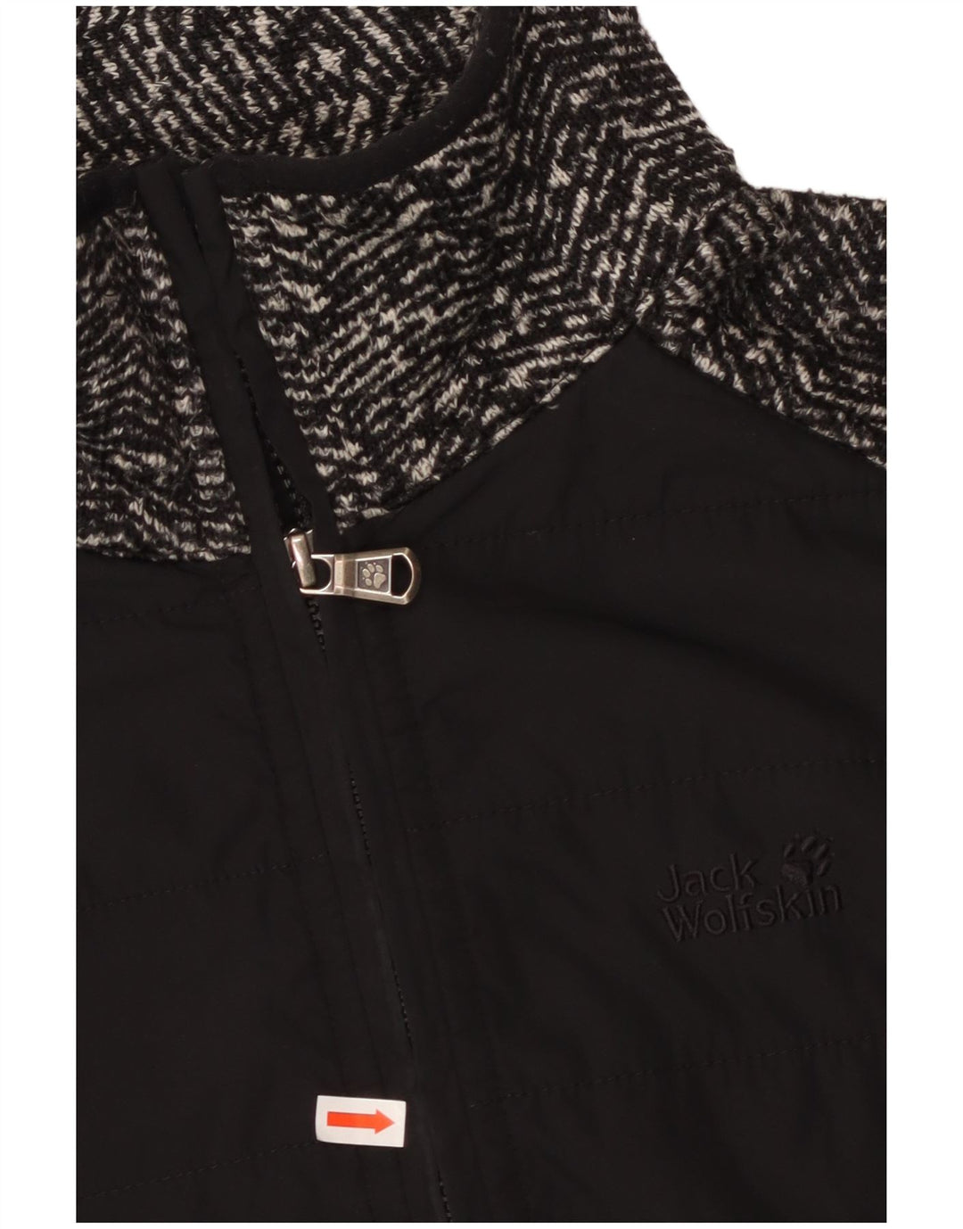 JACK WOLFSKIN Chaqueta de chándal para mujer UK 40/16 Large Black Herringbone