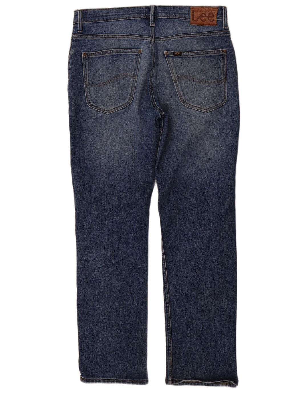Lee Vaqueros Rectos Brooklyn Para Hombre W33 L30 Algodón Azul