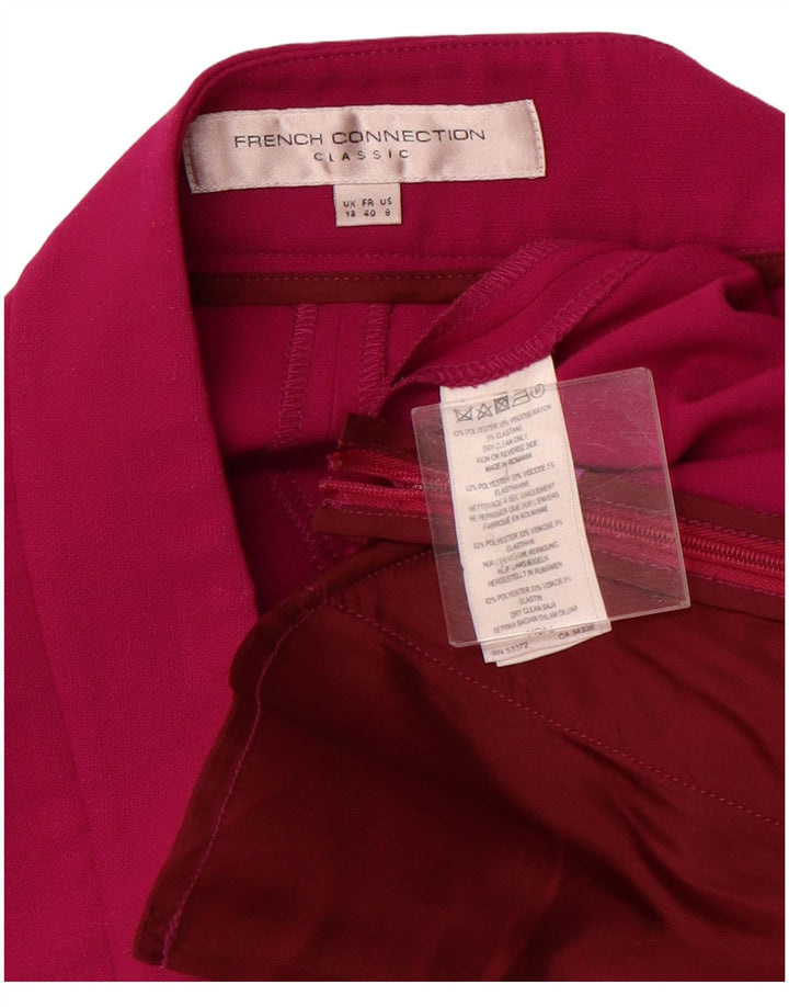 FRENCH CONNECTION Pantalones informales con pinzas para mujer UK 40 Medium W32 L26 Pink