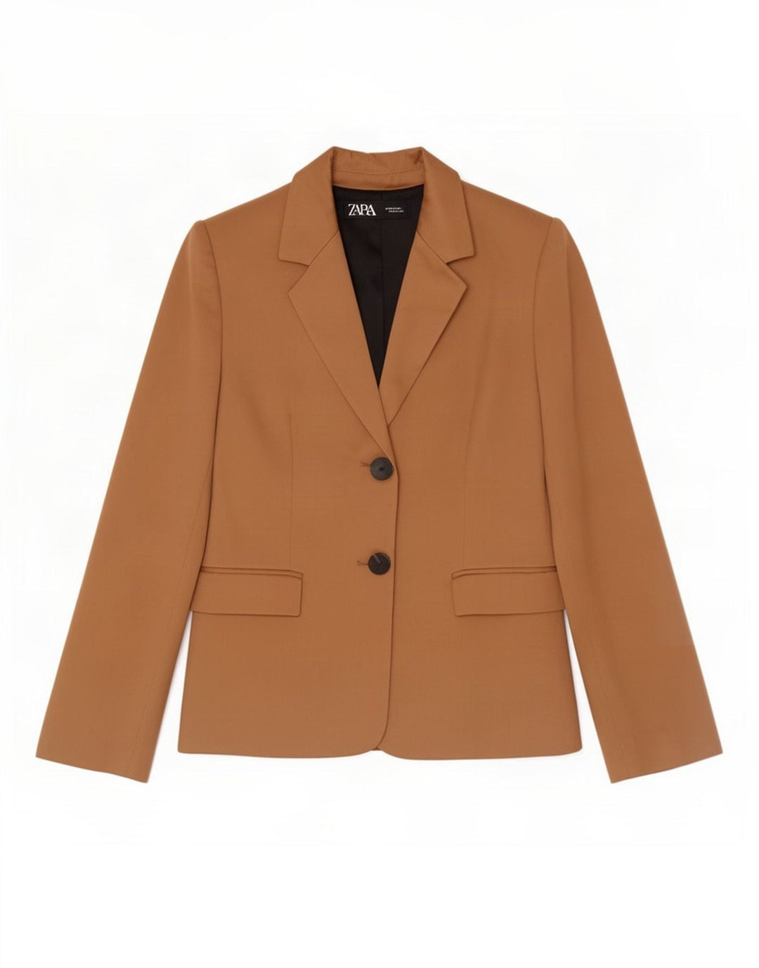 Marks & Spencer Chaqueta tipo blazer de 2 botones para mujer UK 4 XS Viscosa marrón