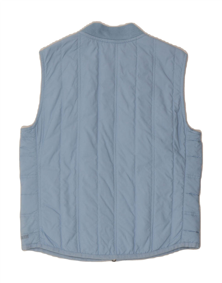MURPHY & NYE Womens Padded Gilet UK 14 Medium Blue Nylon Vintage Murphy & Nye and Second-Hand Murphy & Nye from Messina Hembry 