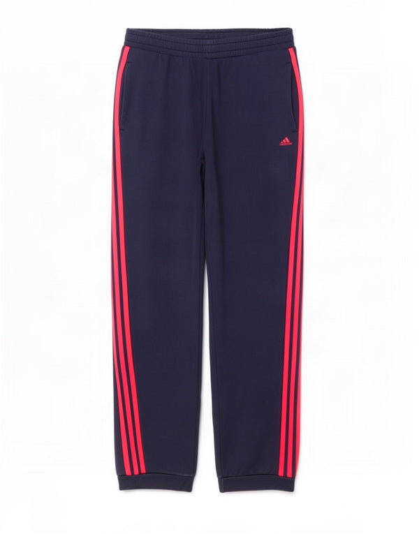 Adidas Mujer Chándal Pantalones Joggers UK 12/14 Medio Azul Marino Algodón