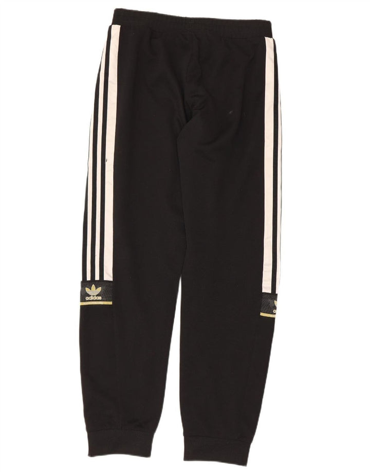 ADIDAS Hombre Chándal Pantalones Joggers Pequeño Negro Poliéster