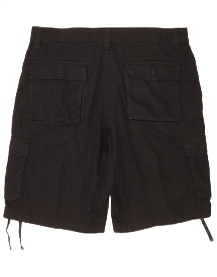 Terranova Pantalones cortos cargo para hombre W34 Algodón negro grande