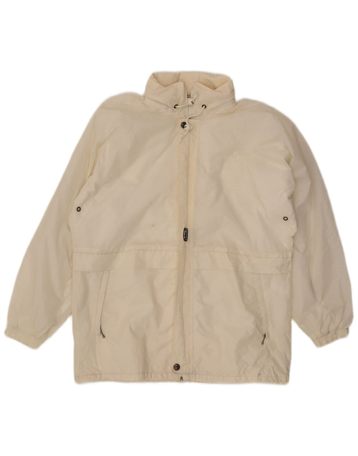 K-Way Chaqueta impermeable con capucha para hombre UK 38 Medium White Polyamide