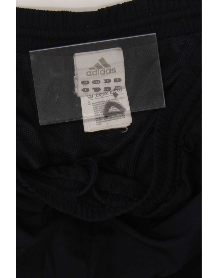Adidas Hombre Capri Pantalones De Chándal Medio Azul Marino Colorblock Poliéster