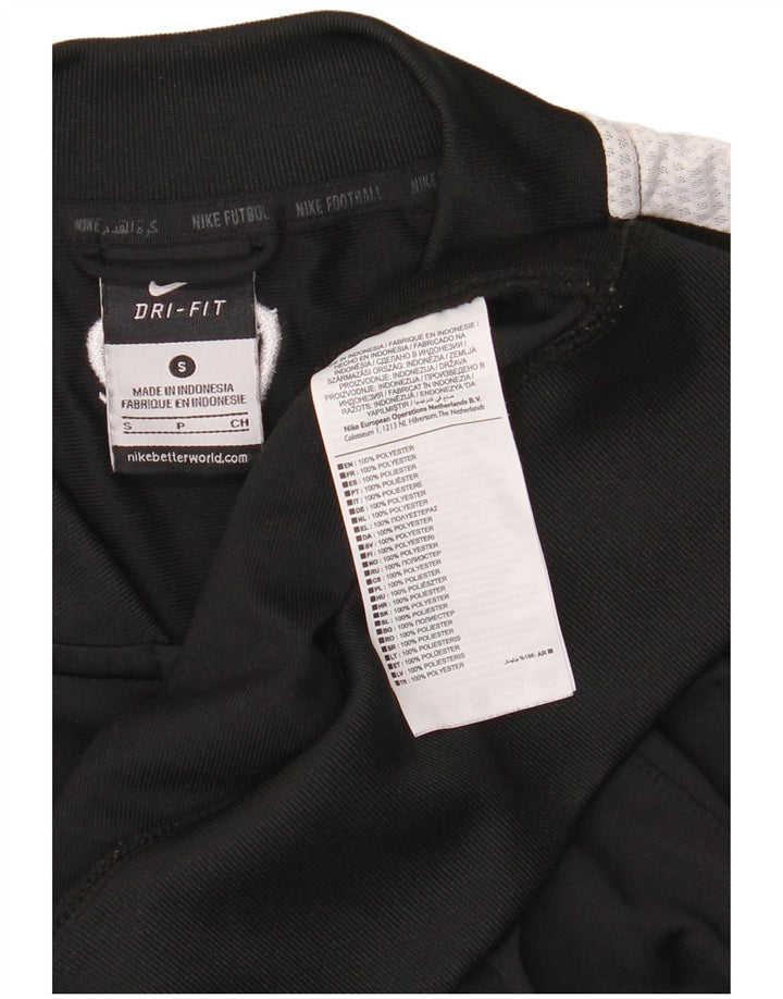 Nike Hombre Dri Fit Chándal Top Chaqueta Pequeña Negro Colorblock Poliéster