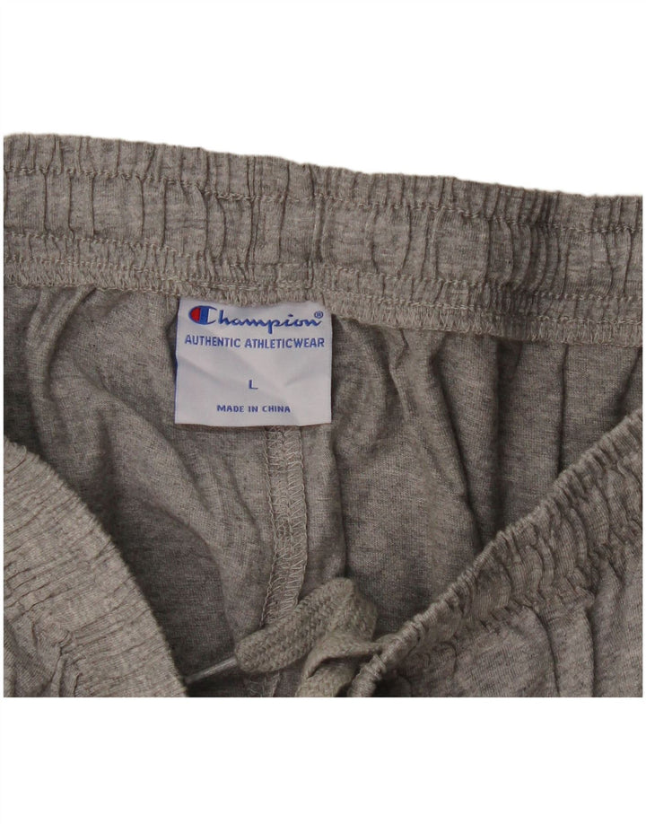 Champion Pantalones cortos deportivos para hombre, talla grande, gris moteado