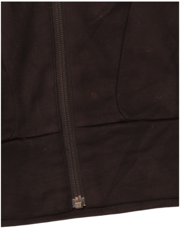 THE NORTH FACE Sudadera con capucha y cremallera gráfica para hombre, talla pequeña, deportiva negra