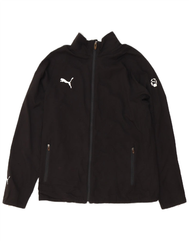 PUMA Chaqueta superior de chándal para hombre Poliéster negro mediano