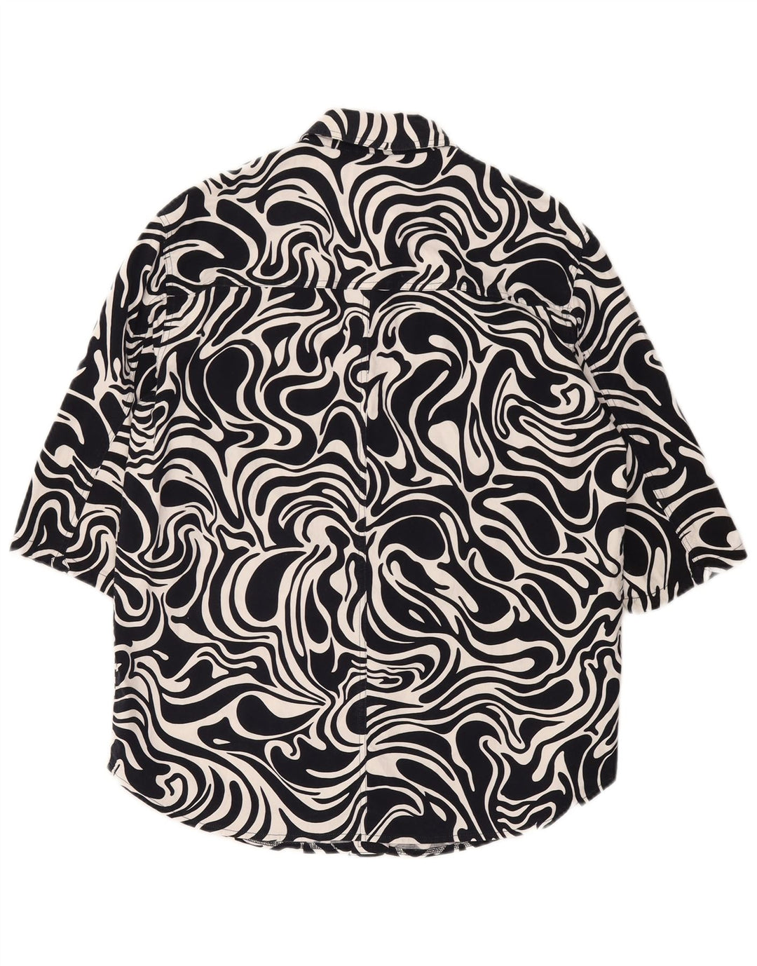 Laurel Sobrecamisa Mujer Camisa Manga 1/2 IT 42 Medium Azul Marino Geométrico