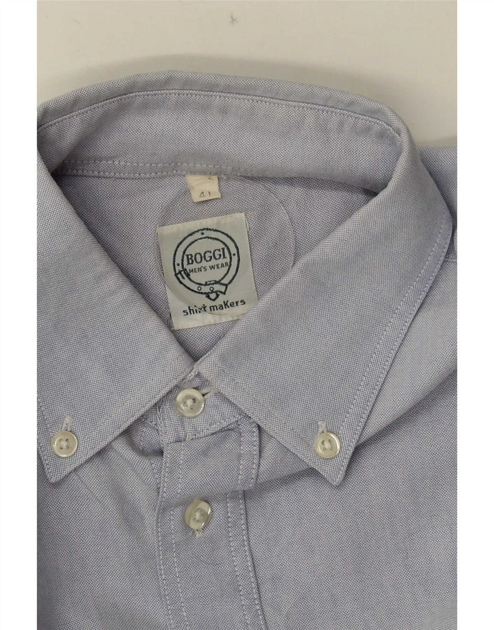 Camisa Boggi Hombre Talla 41 Grande Azul
