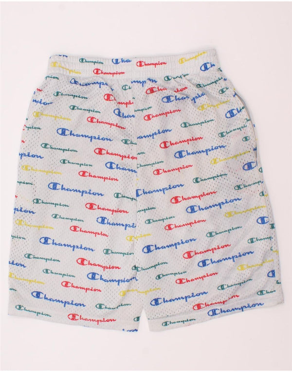 Champion Shorts deportivos con gráficos para niños 11-12 años Grande Poliéster blanco