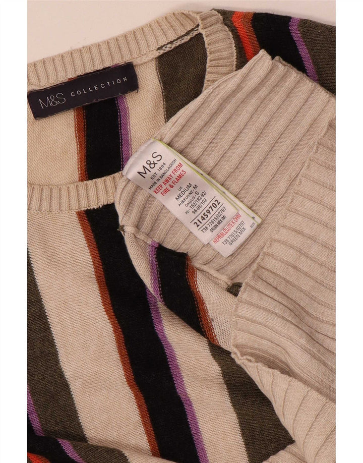 Marks & Spencer Jersey de cuello redondo para mujer, talla 40, talla M, multicolor