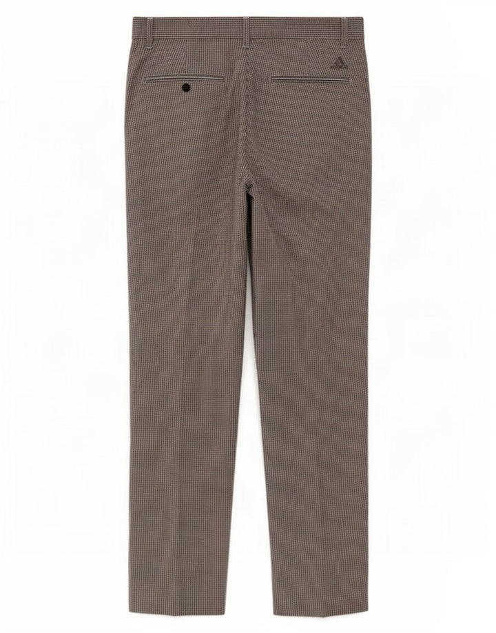 Pantalón chino recto Adidas para hombre W32 L30 Poliéster a cuadros gris