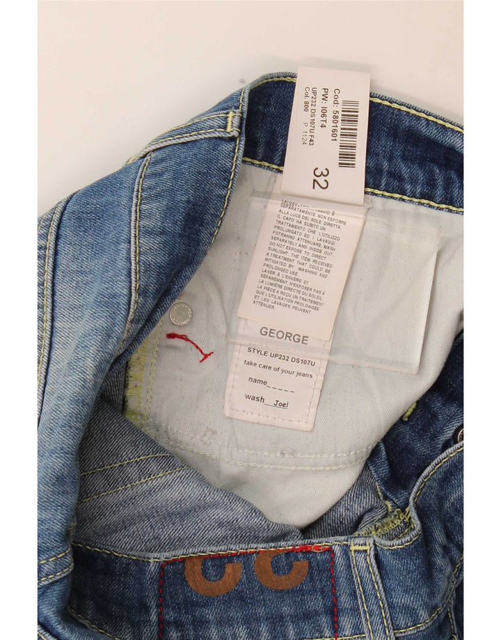 Dondup Vaqueros Slim Desgastados Mujer W32 L32 Algodón Azul