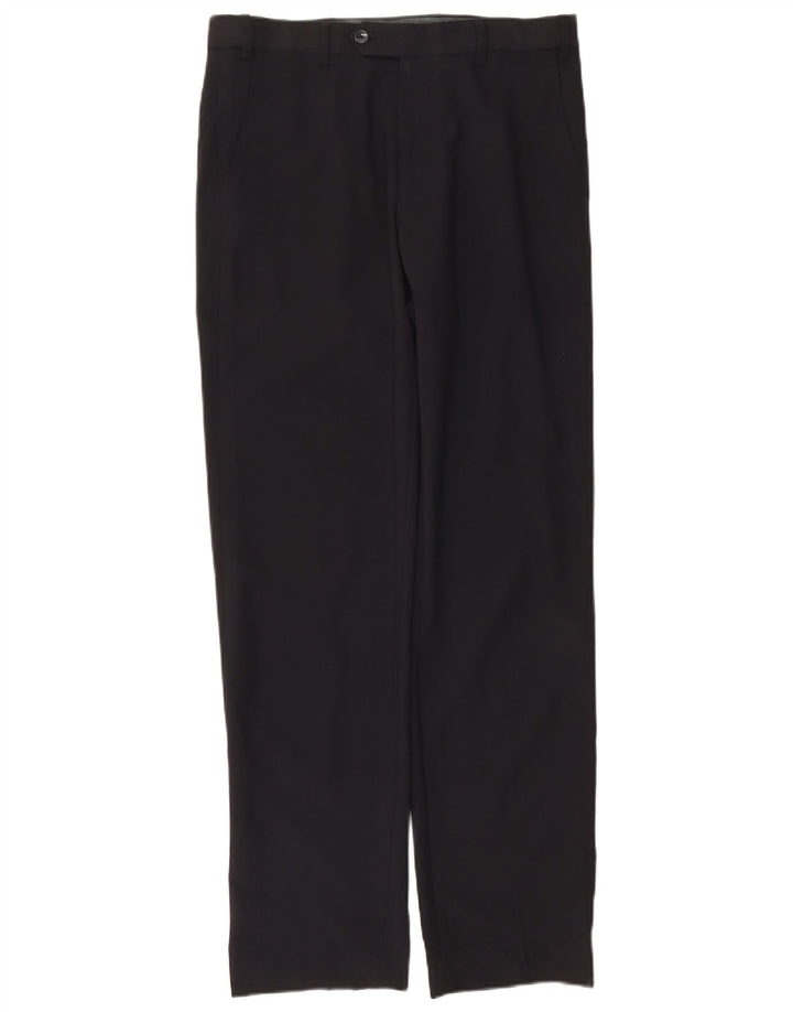 Marks & Spencer Pantalones chinos rectos regulares para hombre W32 L33 Azul marino