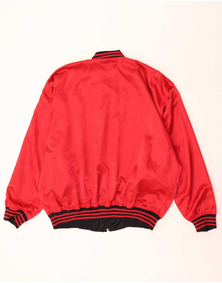 Vintage hombres chaqueta reversible Reino Unido 42 XL negro colorblock