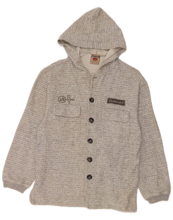 Foxhound - Chaqueta de chándal con capucha para hombre, talla XL, color gris moteado