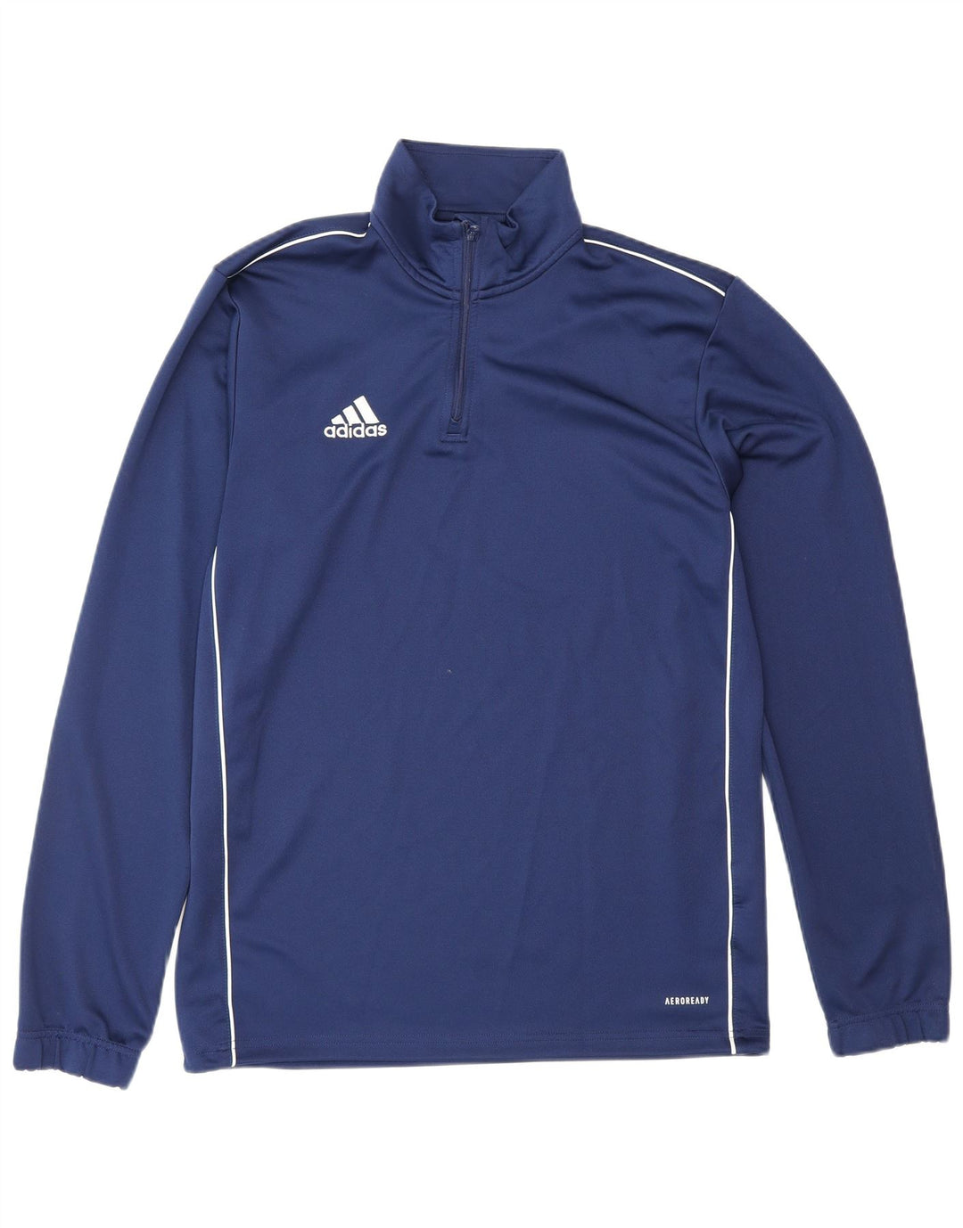 ADIDAS Hombre Aeroready Zip Neck Jersey Chándal Top Medio Azul Marino