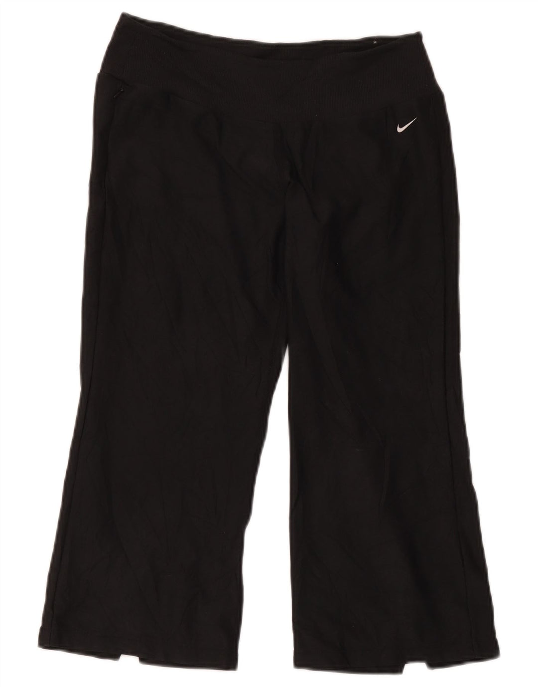 Nike Pantalones Capri para Mujer US 8/10 Mediano Negro Poliéster