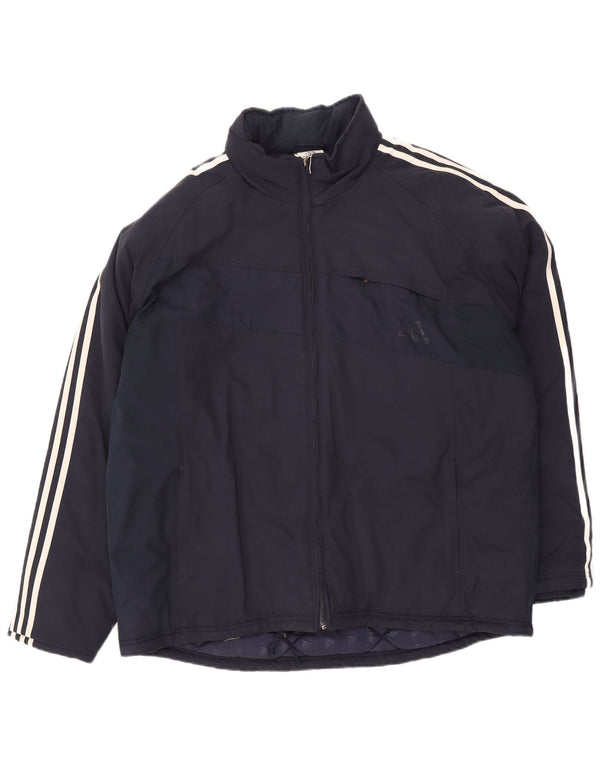 Adidas Chaqueta acolchada para hombre UK 42 XL Azul marino Poliéster