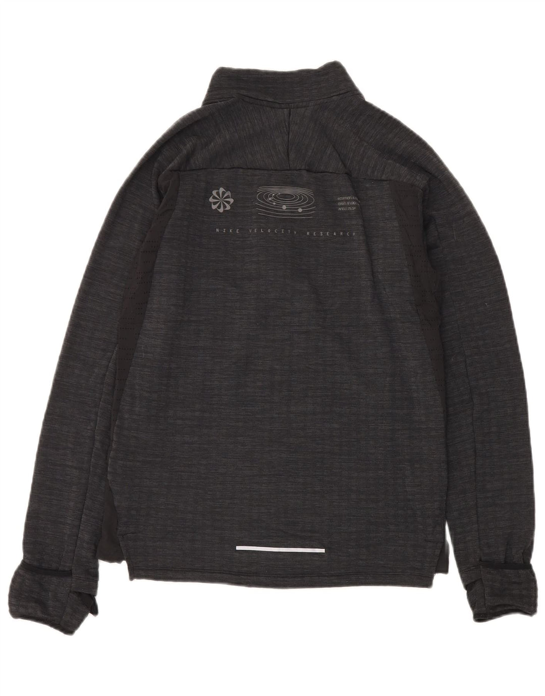 Nike - Chaqueta de chándal para hombre, talla pequeña, poliéster moteado negro