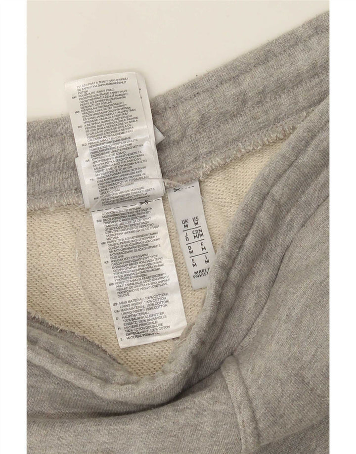 Pantalones cortos deportivos Adidas para hombre de algodón gris medio