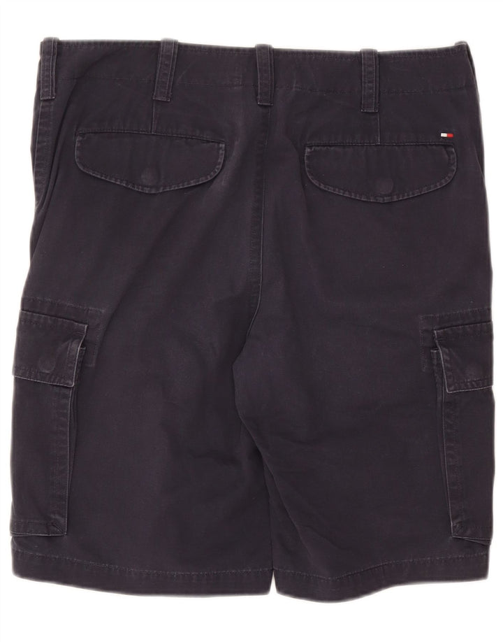 Tommy Hilfiger Shorts Cargo para Hombre W32 Grande Algodón Azul Marino