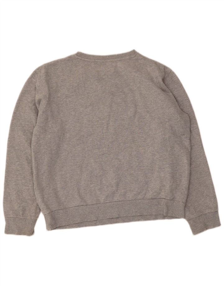 Ellesse Sudadera con gráfico extragrande para mujer, talla 10, color gris pequeño