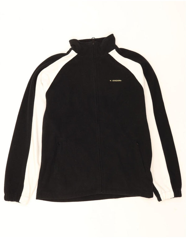 Diadora Chaqueta polar para hombre UK 40 Large Poliéster color negro