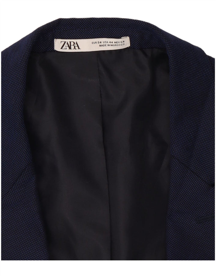 Zara Chaqueta Blazer De 1 Botón Para Hombre EU 54 XL Azul Marino