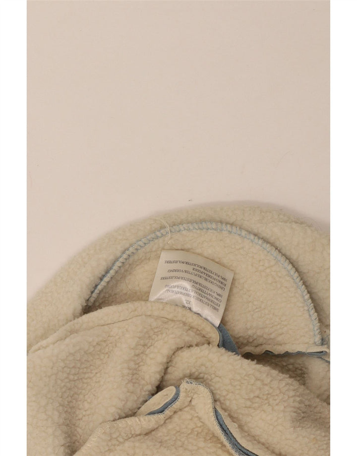 Vintage Mens Fleece Chaqueta Reino Unido 42 XL Poliéster Azul