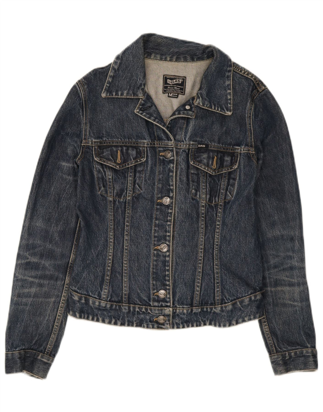 Chaqueta vaquera para mujer Gas UK 12 Medium Azul marino Algodón