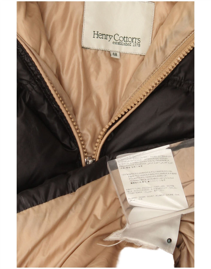 Henry Cottons Abrigo acolchado con capucha para mujer IT 48 XL Poliamida negra