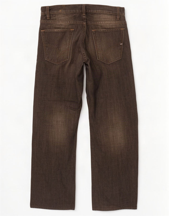 Vaqueros rectos para hombre Gas W31 L27 Algodón negro