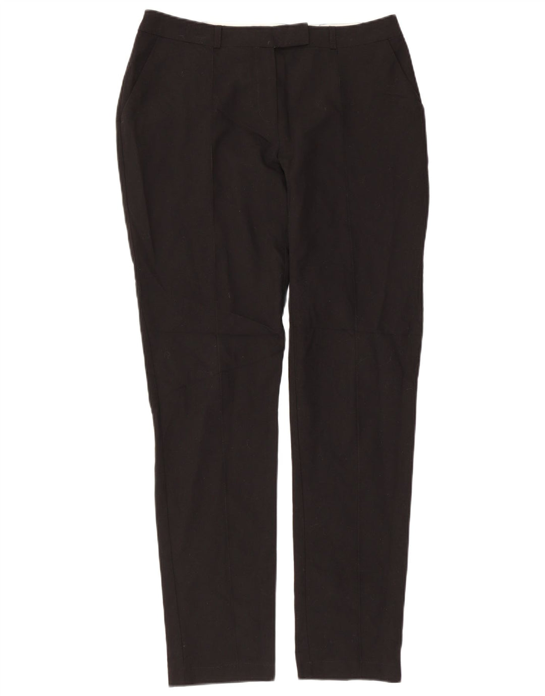 TOPSHOP Pantalones de traje rectos para mujer UK 10 Small W32 L29 Poliéster negro