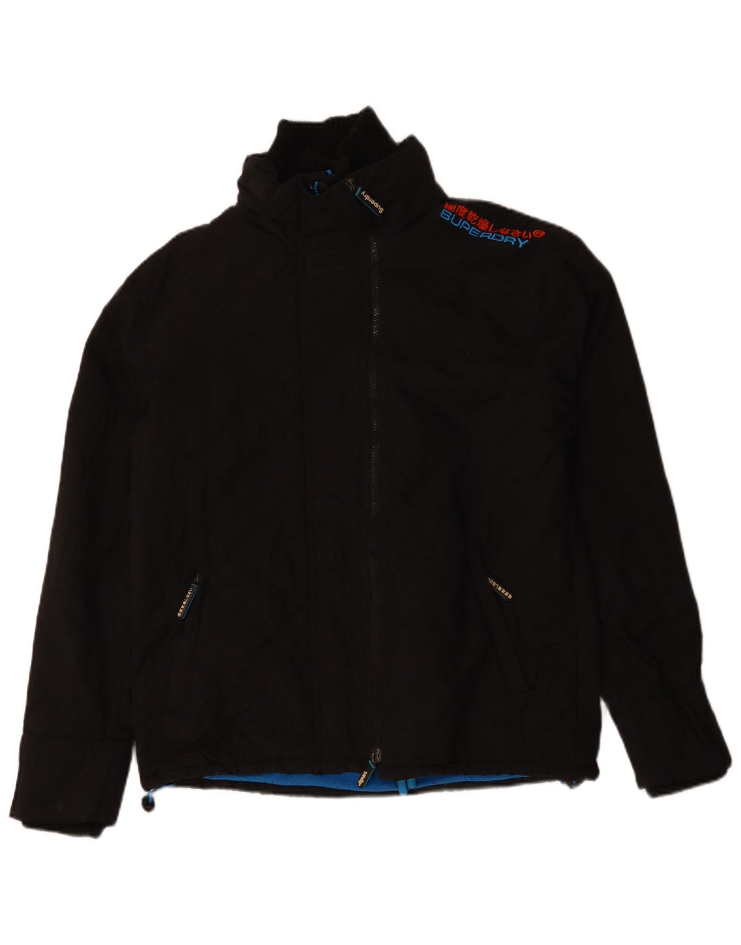 Superdry Chaqueta cortavientos Windcheater para hombre Reino Unido 40 Grande Negro Moderno
