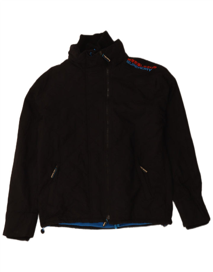 Superdry Chaqueta cortavientos Windcheater para hombre Reino Unido 40 Grande Negro Moderno