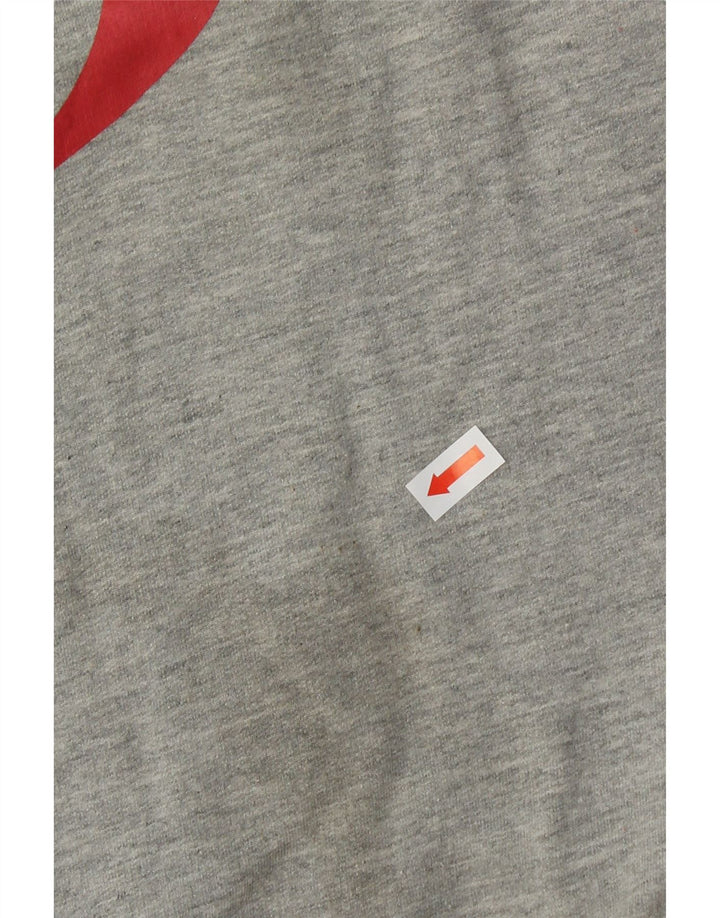 SERGIO TACCHINI Womens Sweatshirt Jumper UK 16 Large Grey Colourblock Vintage Sergio Tacchini and Second-Hand Sergio Tacchini from Messina Hembry 