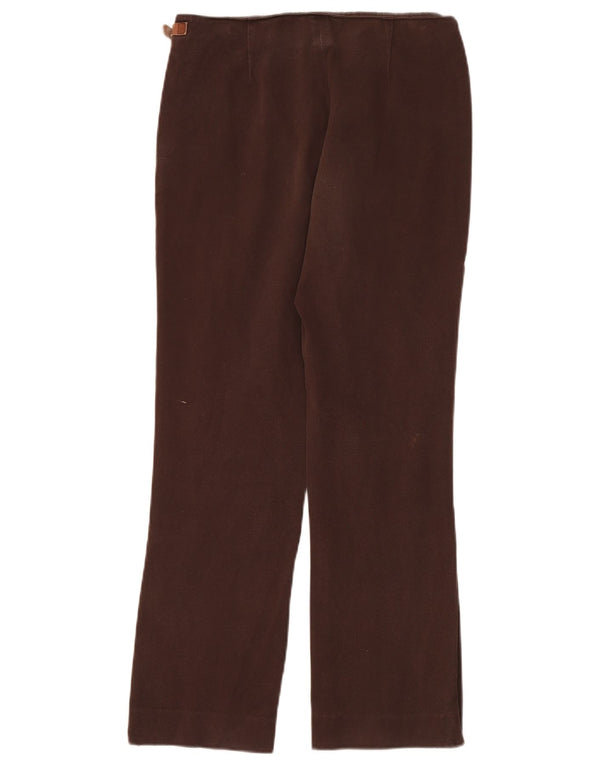 Dkny Pantalones casuales rectos para mujer US 8 Medium W32 L30 Algodón marrón
