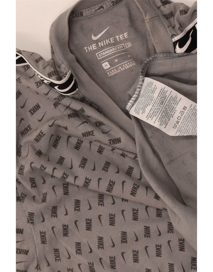 Nike Camiseta gráfica para hombre Top de algodón con lunares en gris medio