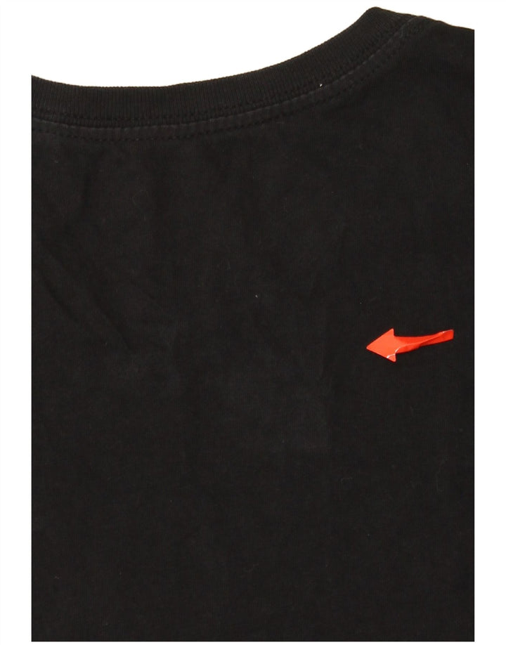 Nike - Camiseta gráfica para hombre, talla pequeña, algodón negro