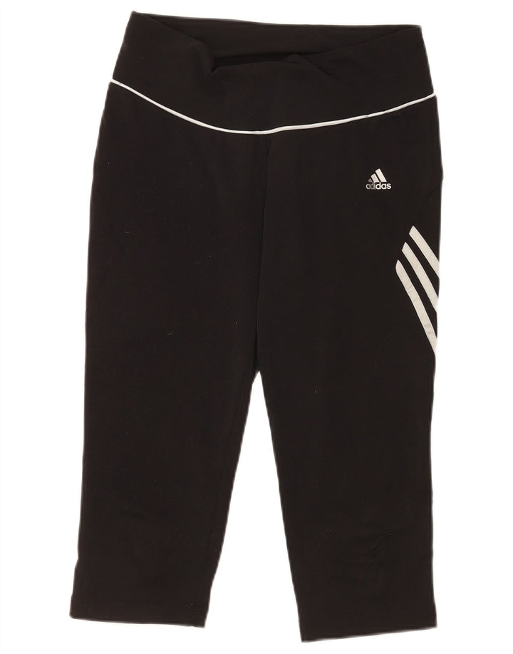 Adidas Leggings Capri para Mujer Reino Unido 14 Mediano Negro Poliéster Deportes