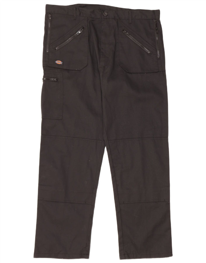 DICKIES Pantalón cargo recto para hombre W38 L30 Poliéster negro